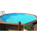 Wooden Pool Stainless Steel Ladder
